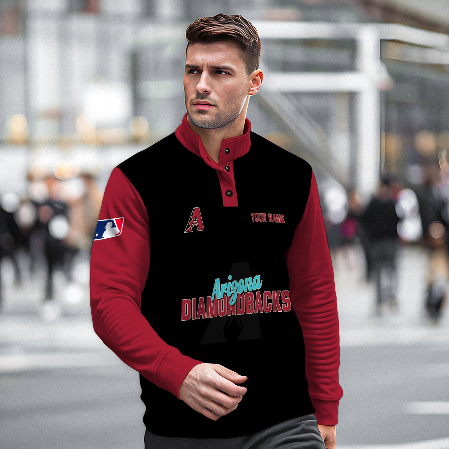 Arizona Diamondbacks New Collection Casual Stand Collar Sweatshirt MLB AZTNSCSW000411