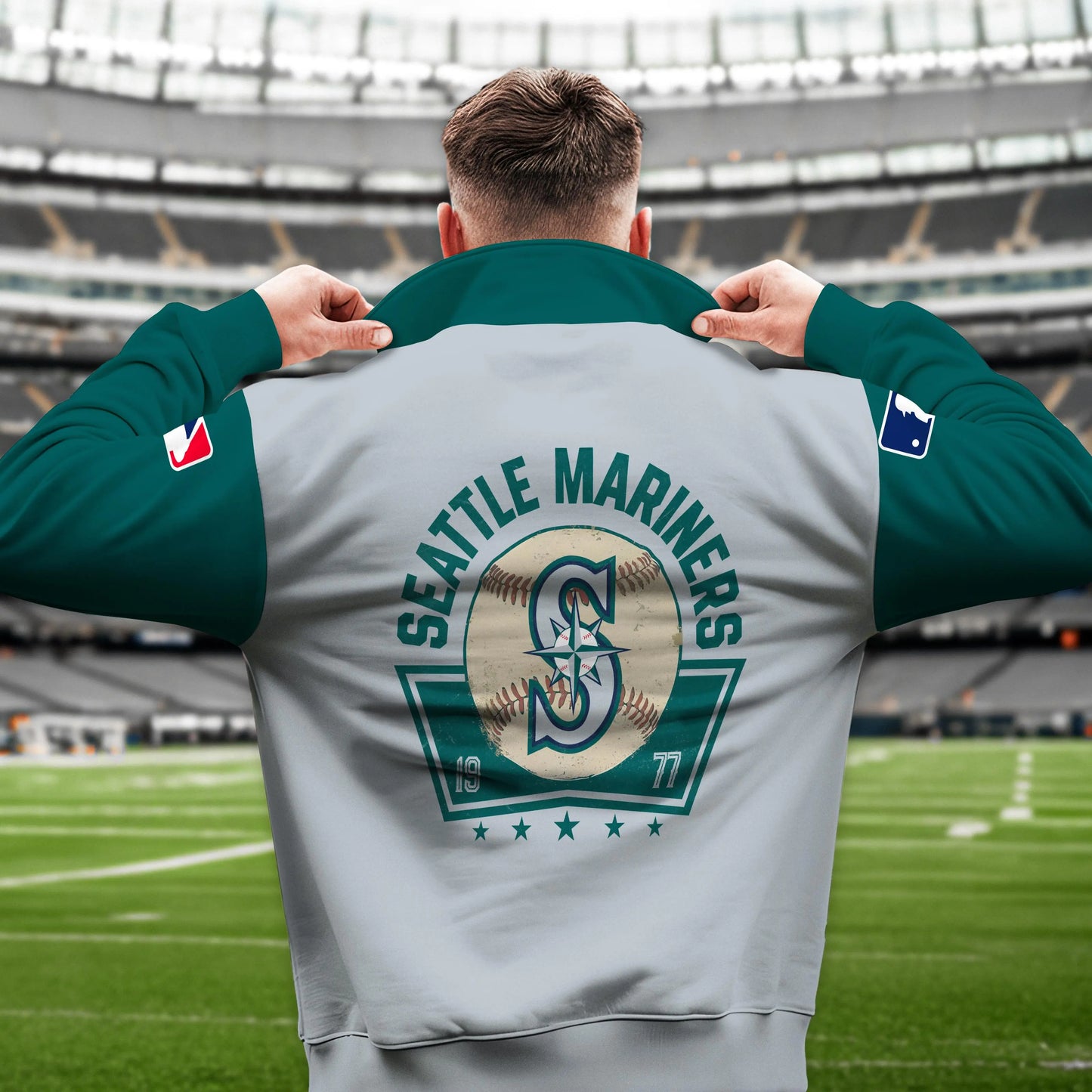 Seattle Mariners New Collection Casual Stand Collar Sweatshirt MLB AZTNSCSW000435