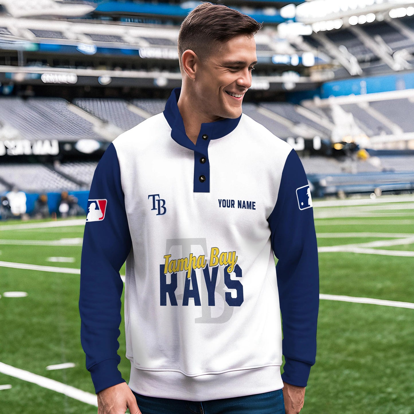 Tampa Bay Rays New Collection Casual Stand Collar Sweatshirt MLB AZTNSCSW000437
