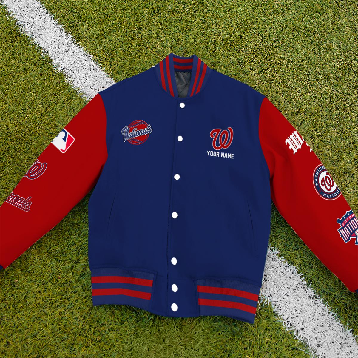 Washington Nationals Premium New Varsity Jacket MLB AZTNVJK0000345