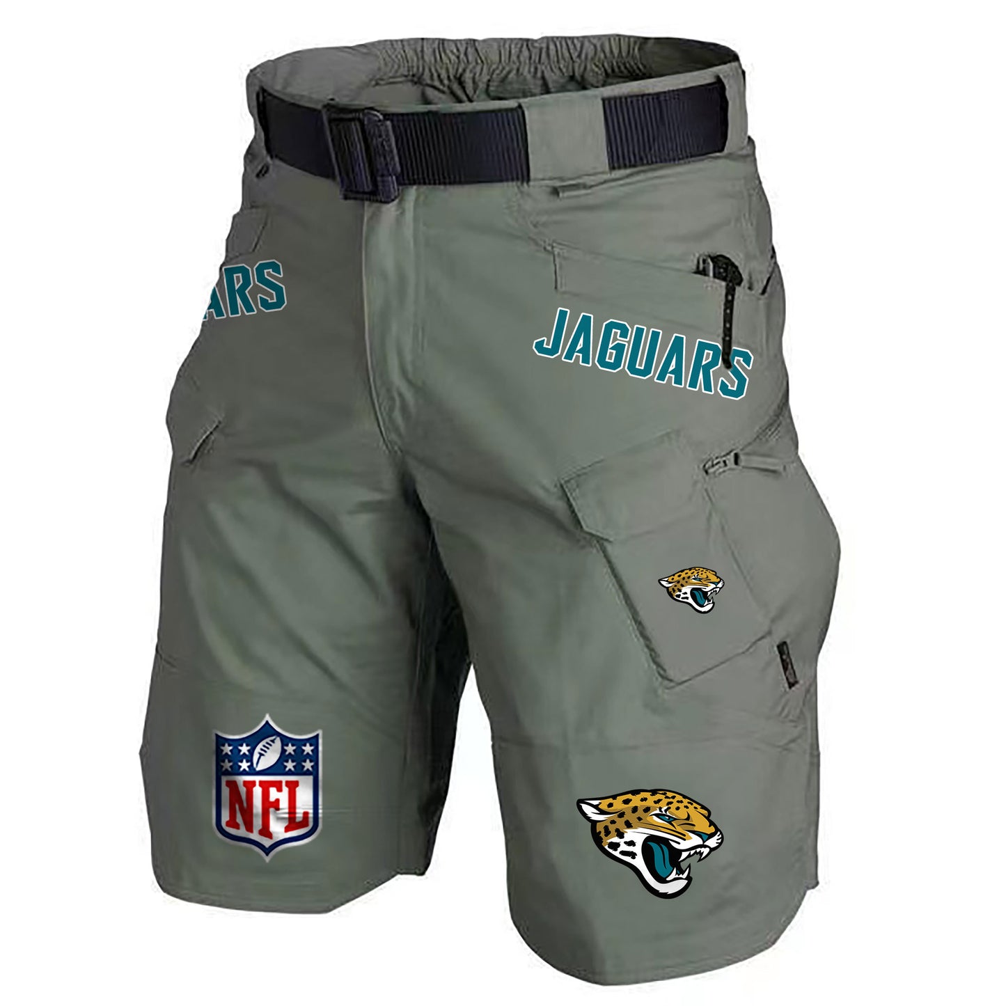 Jacksonville Jaguars Limited Edition Front Pockets Men Shorts (Belt Not Included) AZBTFPMS000197