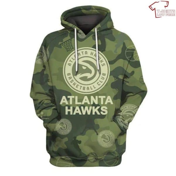 Atlanta Hawks All Over Printed Hoodie BB662
