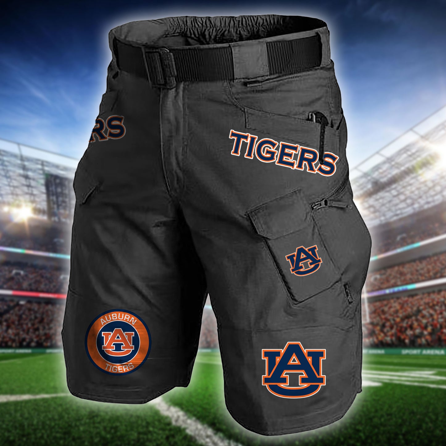 Auburn Tigers Limited Edition Front Pockets Men Shorts (Belt Not Included) AZBTFPMS000185