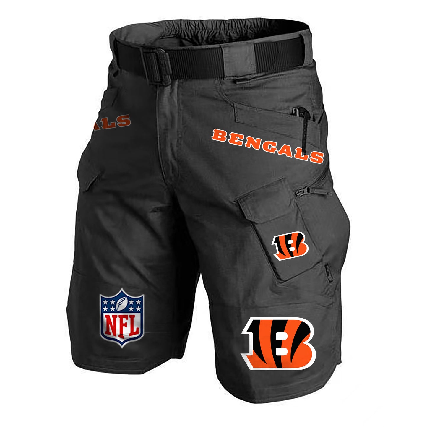 Cincinnati Bengals Limited Edition Front Pockets Men Shorts (Belt Not Included) AZBTFPMS000209
