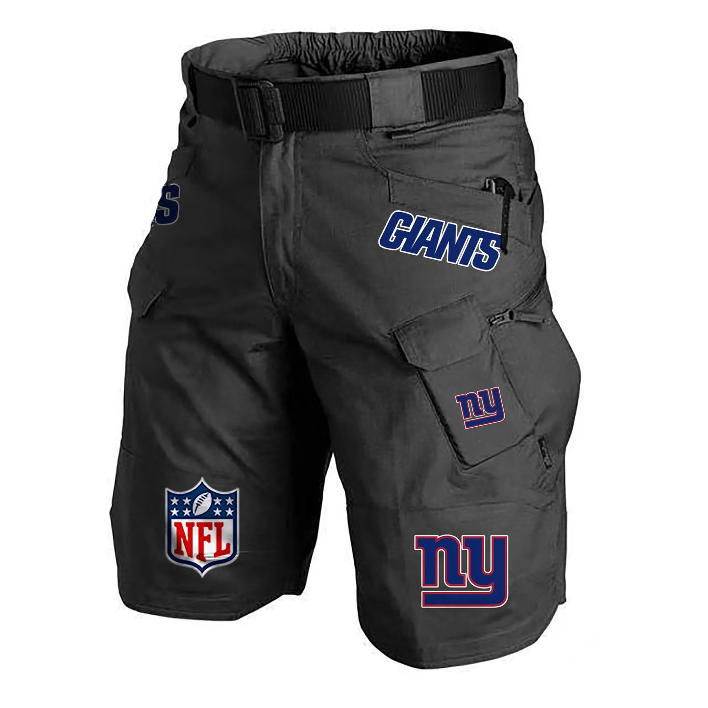 New York Giants Limited Edition Front Pockets Men Shorts (Belt Not Included) AZBTFPMS000213