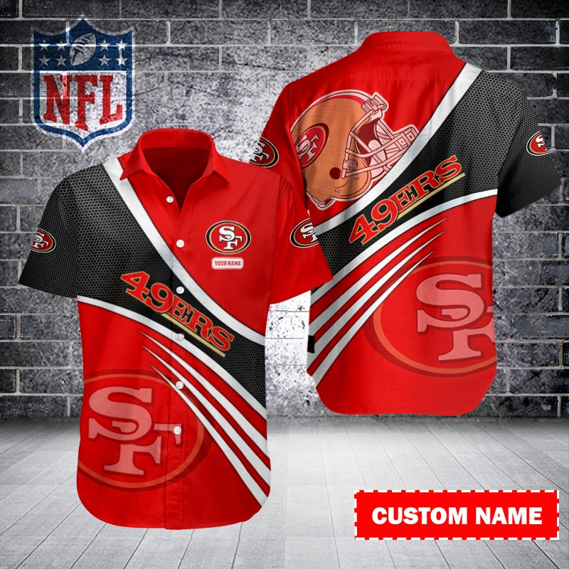 San Francisco 49ers Personalized Button Shirt BB785