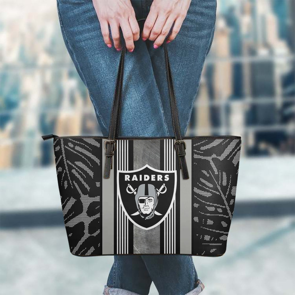 Las Vegas Raiders Women Leather Tote Hand Bag BB51