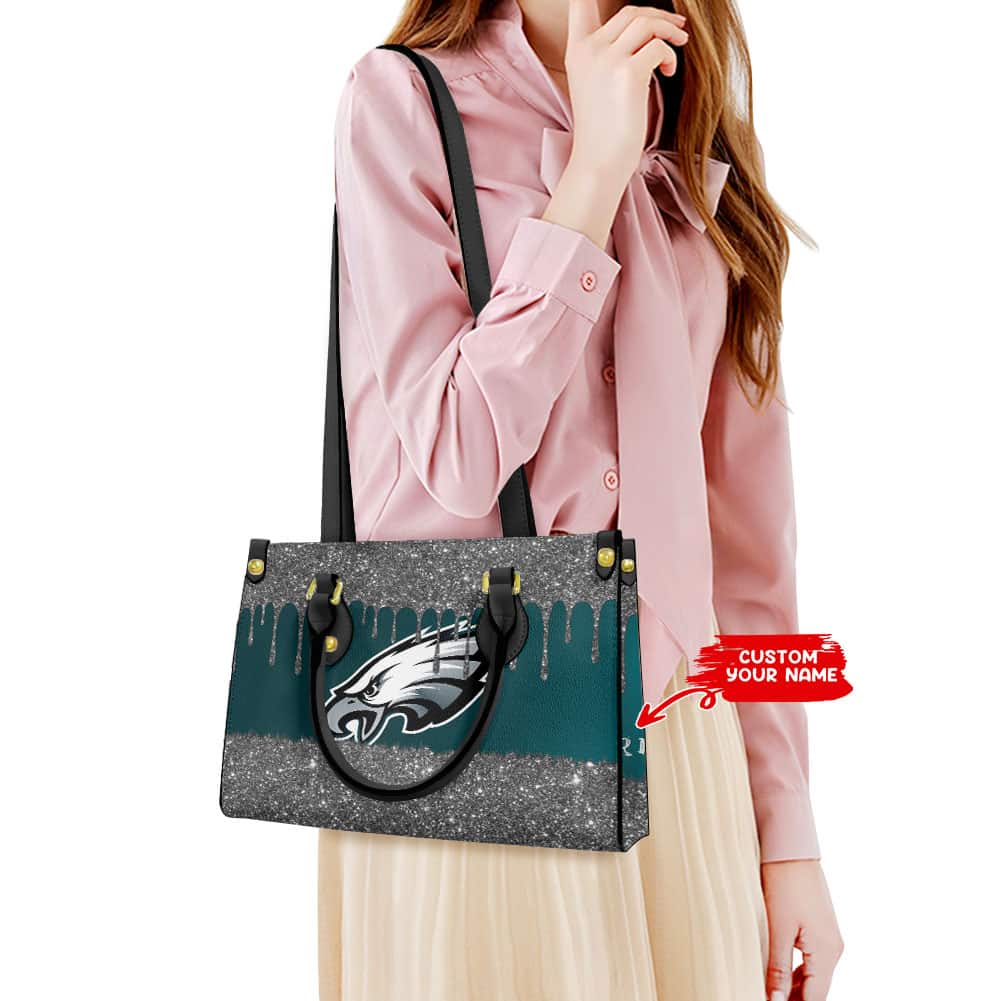 Philadelphia Eagles Personalized Leather Hand Bag BB201