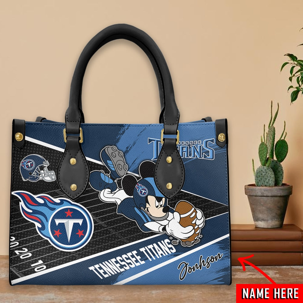 Tennessee Titans Personalized Leather Hand Bag BB205