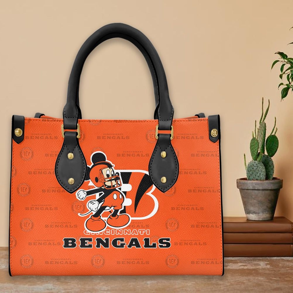 Cincinnati Bengals Personalized Leather Hand Bag BB272