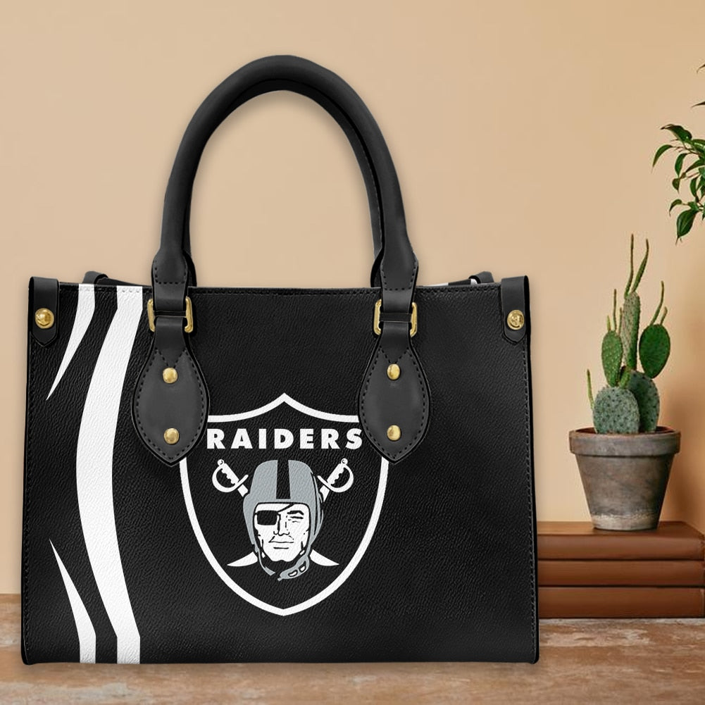 Las Vegas Raiders Personalized Leather Hand Bag BB275