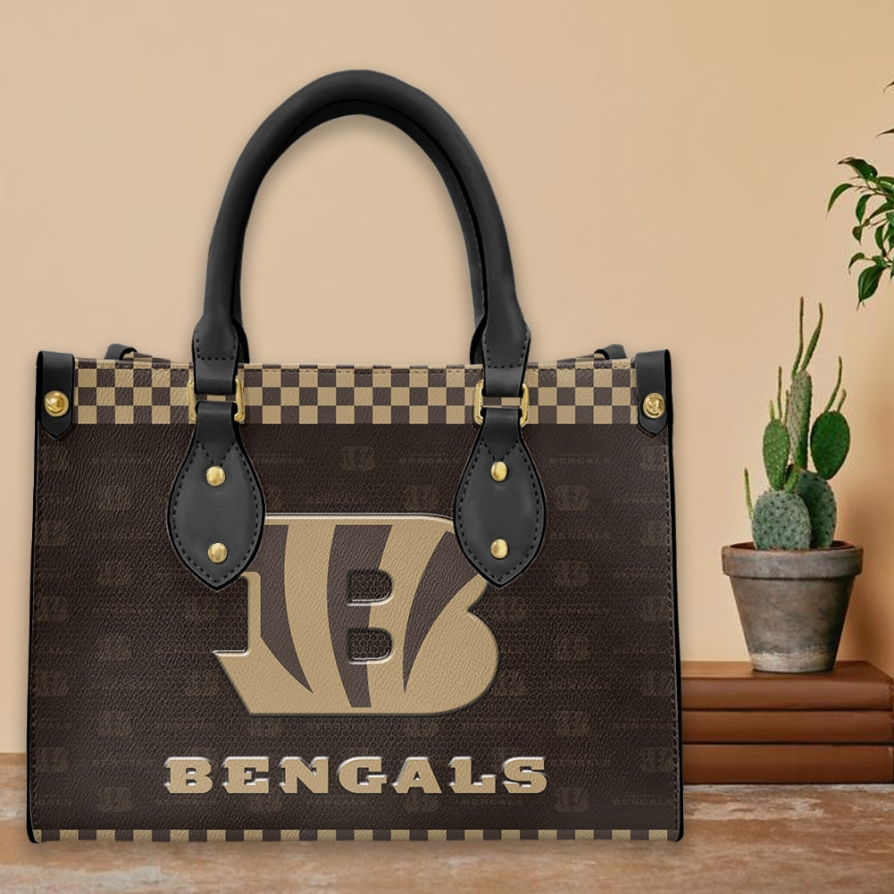 Cincinnati Bengals Personalized Leather Hand Bag BB278