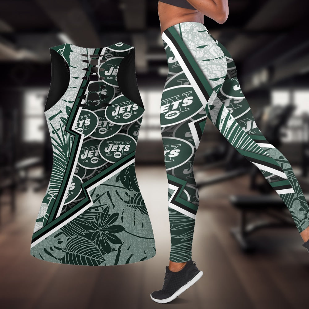 New York Jets Combo Tank Top And Leggings BG306