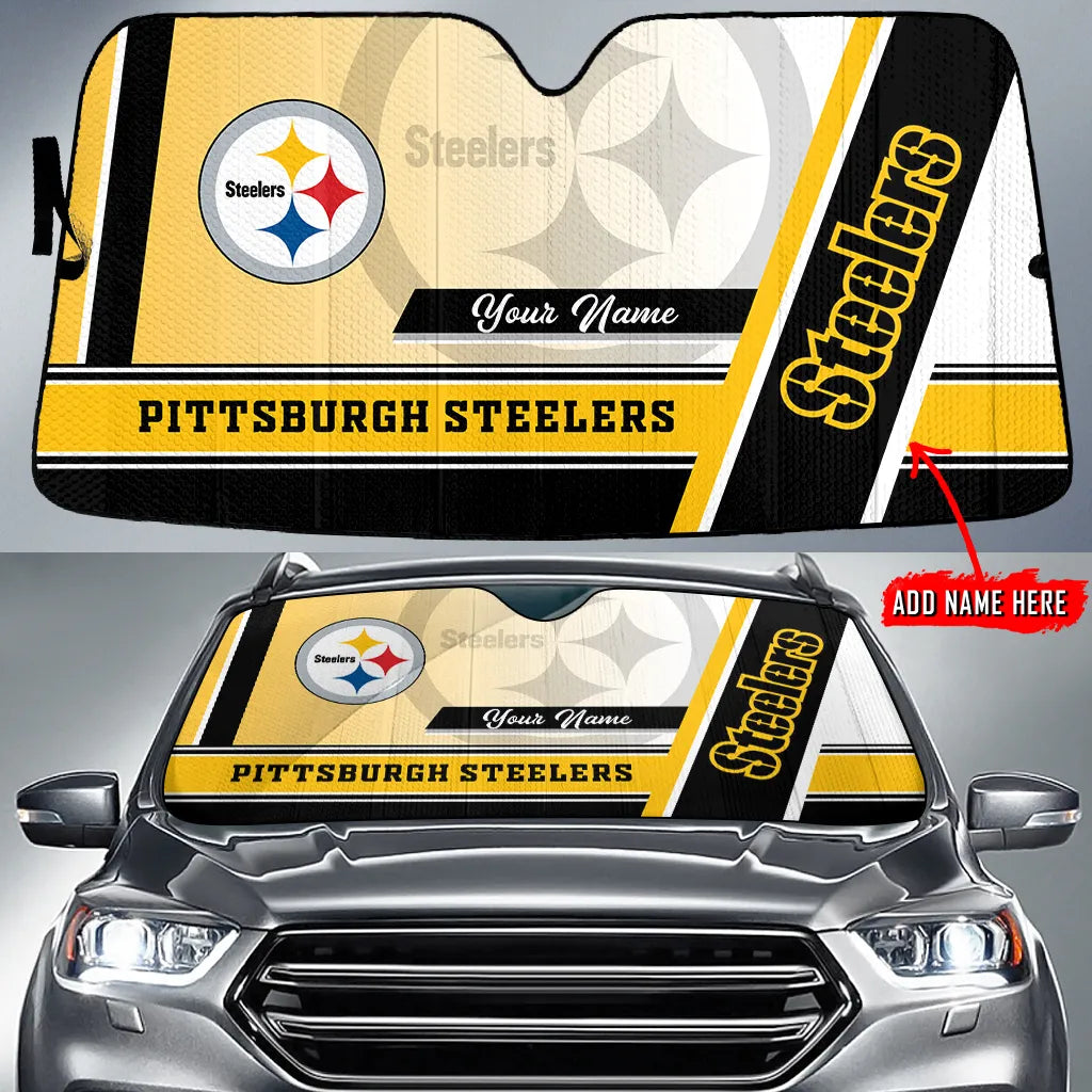 Pittsburgh Steelers Personalized Auto Sun Shade BGAUSS248