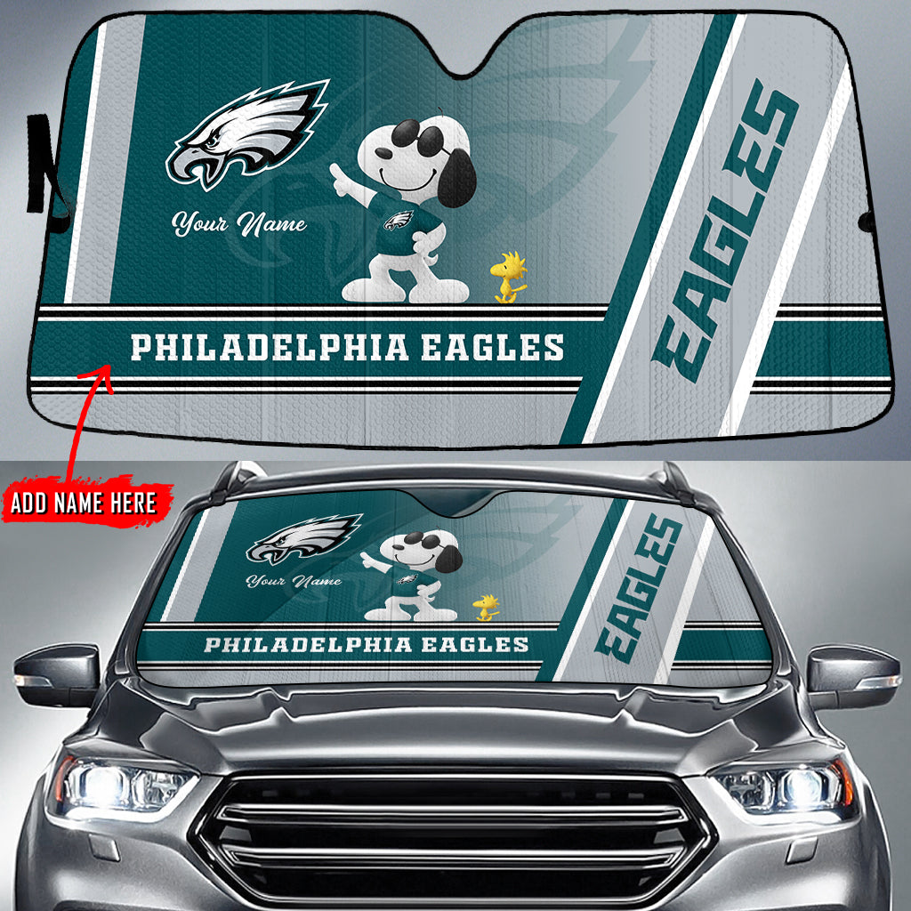 Philadelphia Eagles Personalized Auto Sun Shade BGAUSS250