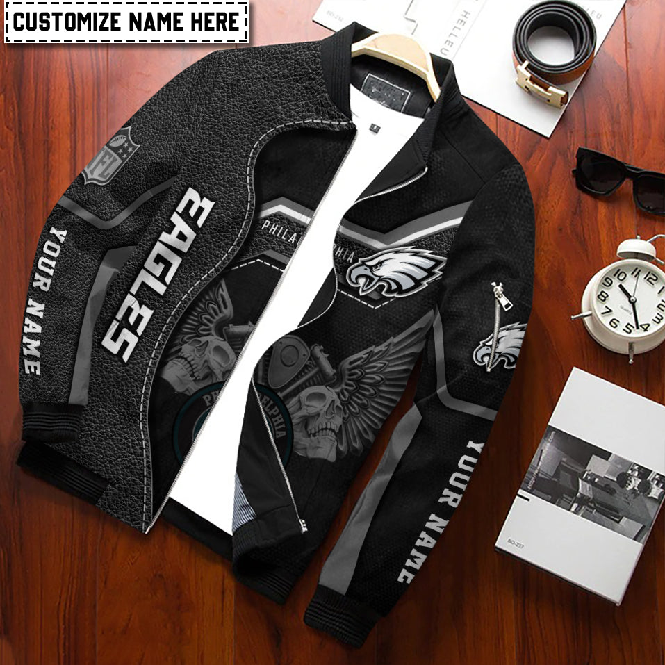 Philadelphia Eagles Personalized Bomber Jacket BGBBJ1003