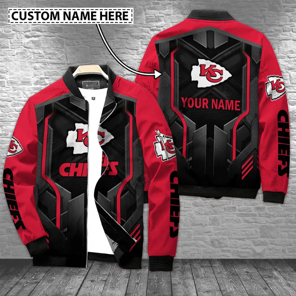 Kansas City Chiefs Personalized Bomber Jacket AZCBJ001