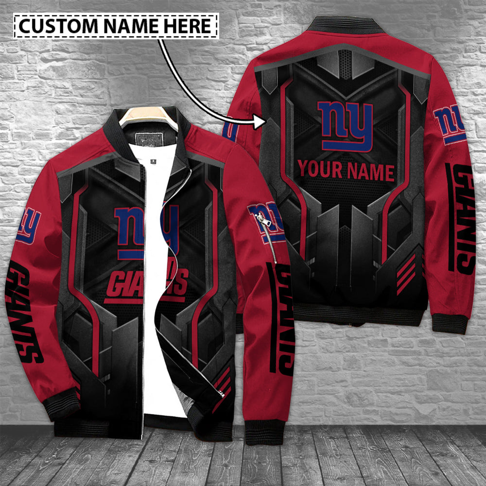 New York Giants Personalized Bomber Jacket AZCBJ009
