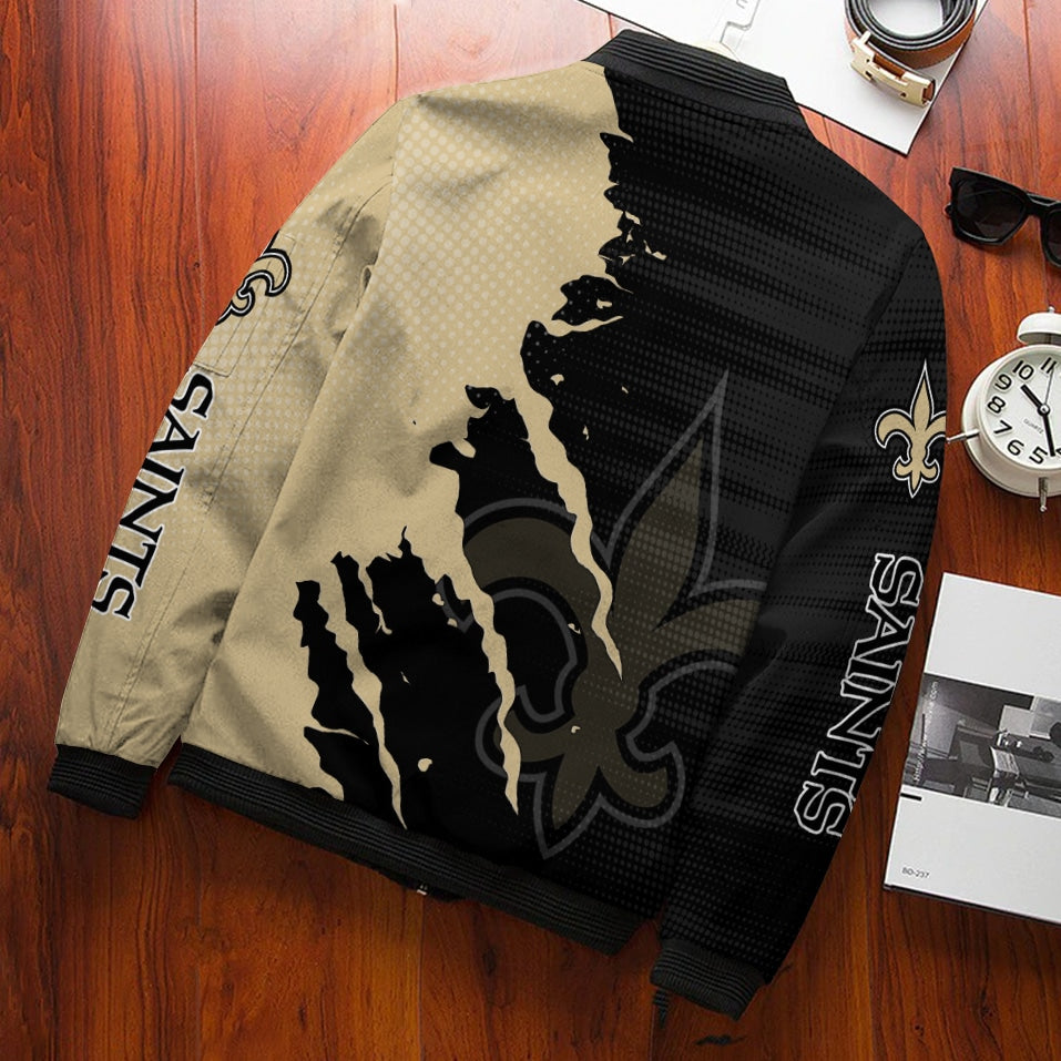 New Orleans Saints Personalized Bomber Jacket BG879