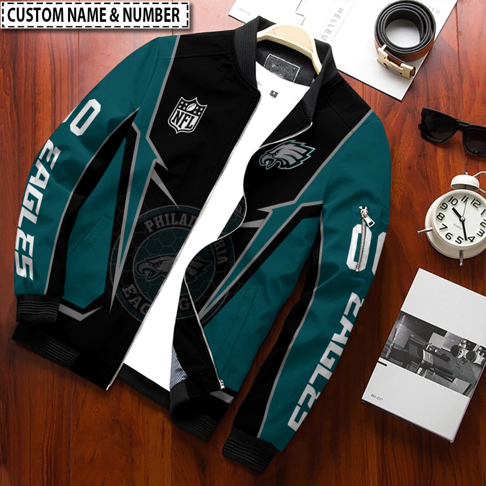 Philadelphia Eagles Personalized Bomber Jacket BG894