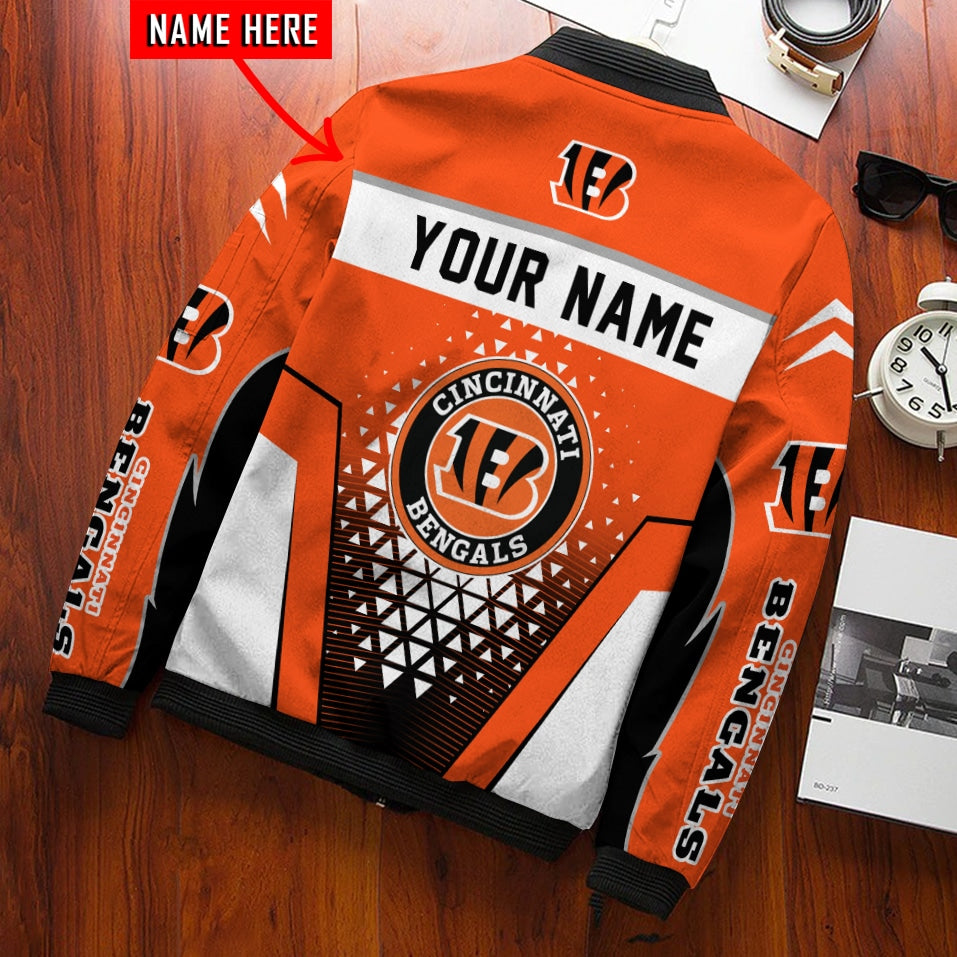 Cincinnati Bengals Personalized Bomber Jacket BG902