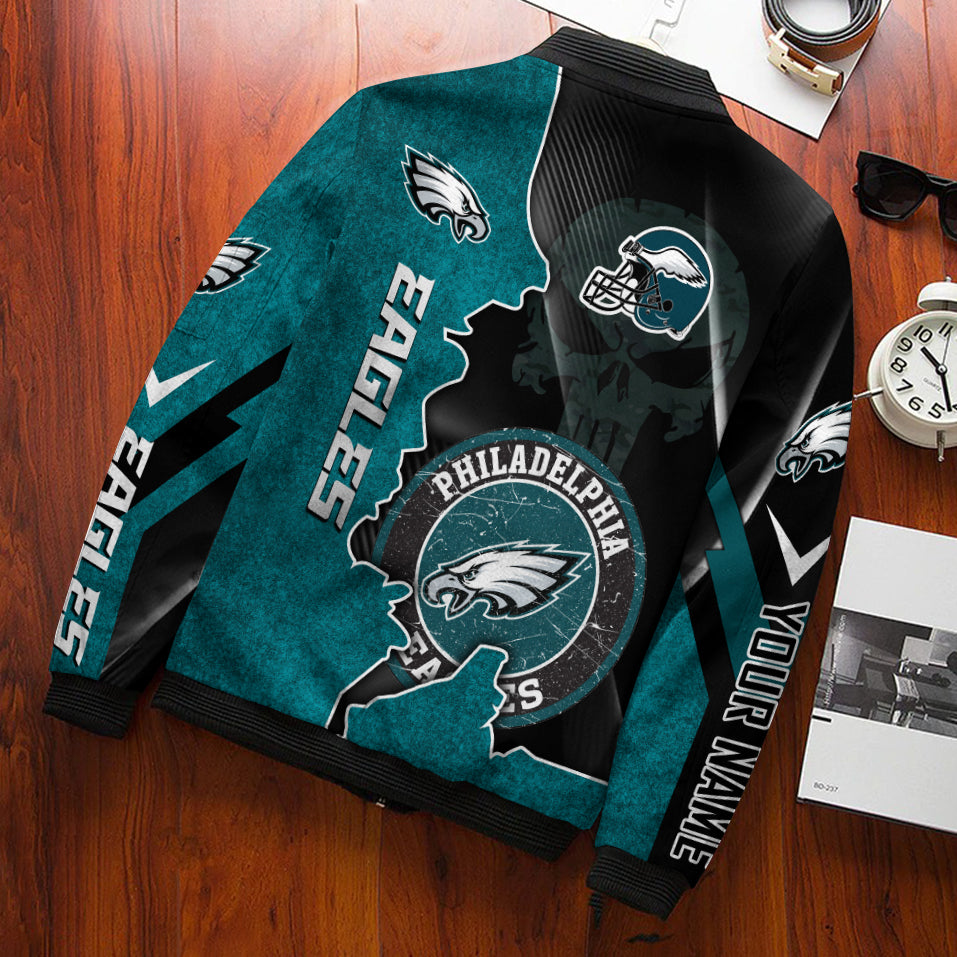 Philadelphia Eagles Personalized Bomber Jacket BG944