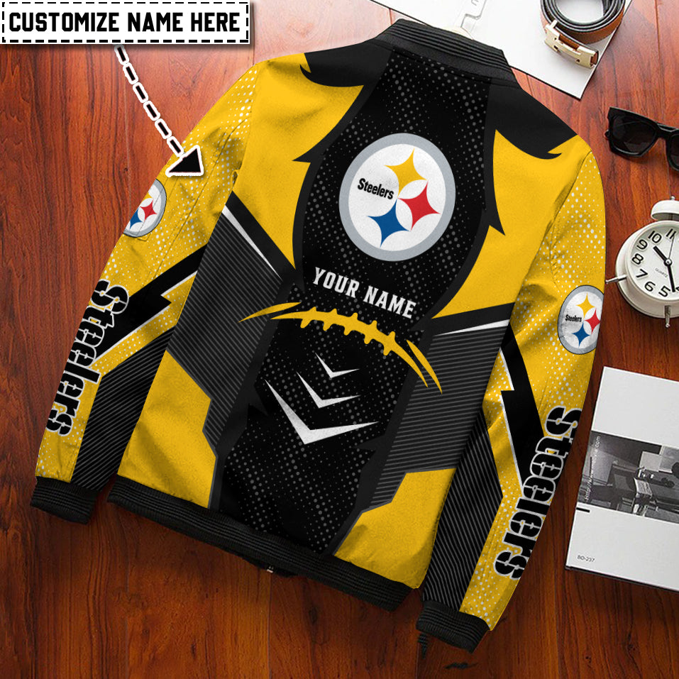 Pittsburgh Steelers Personalized Bomber Jacket BGBBJ970