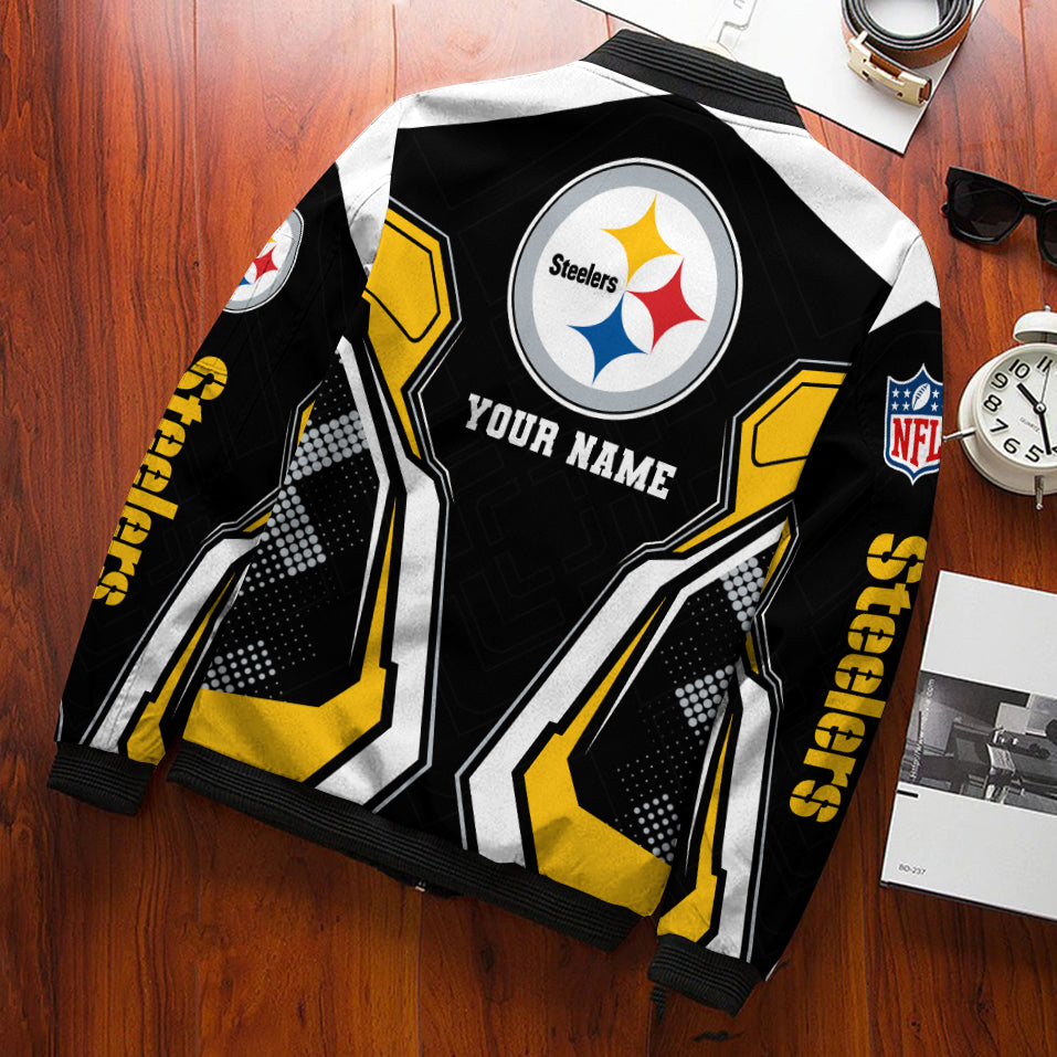 Pittsburgh Steelers Personalized Bomber Jacket BGBBJ973