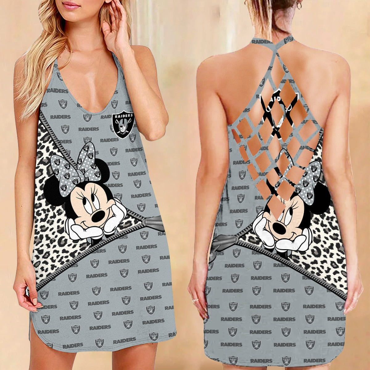 Las Vegas Raiders Criss-Cross Dress 68
