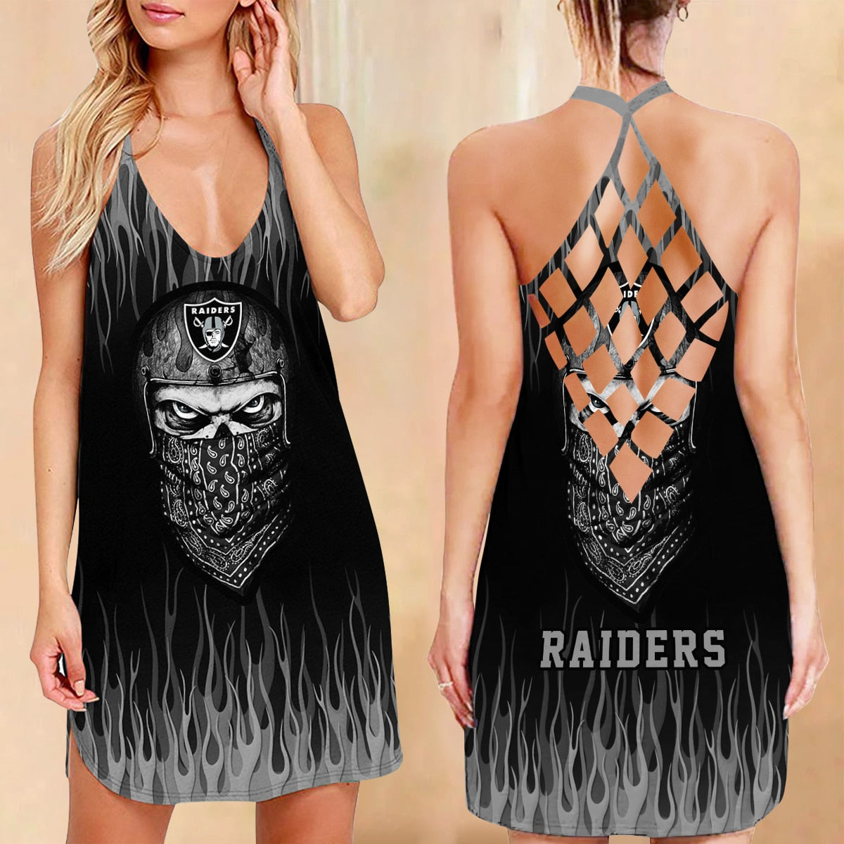 Las Vegas Raiders Criss-Cross Dress 70
