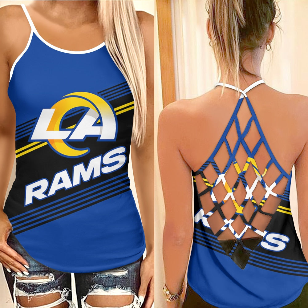 Los Angeles Rams Criss Cross Tank Top BG115