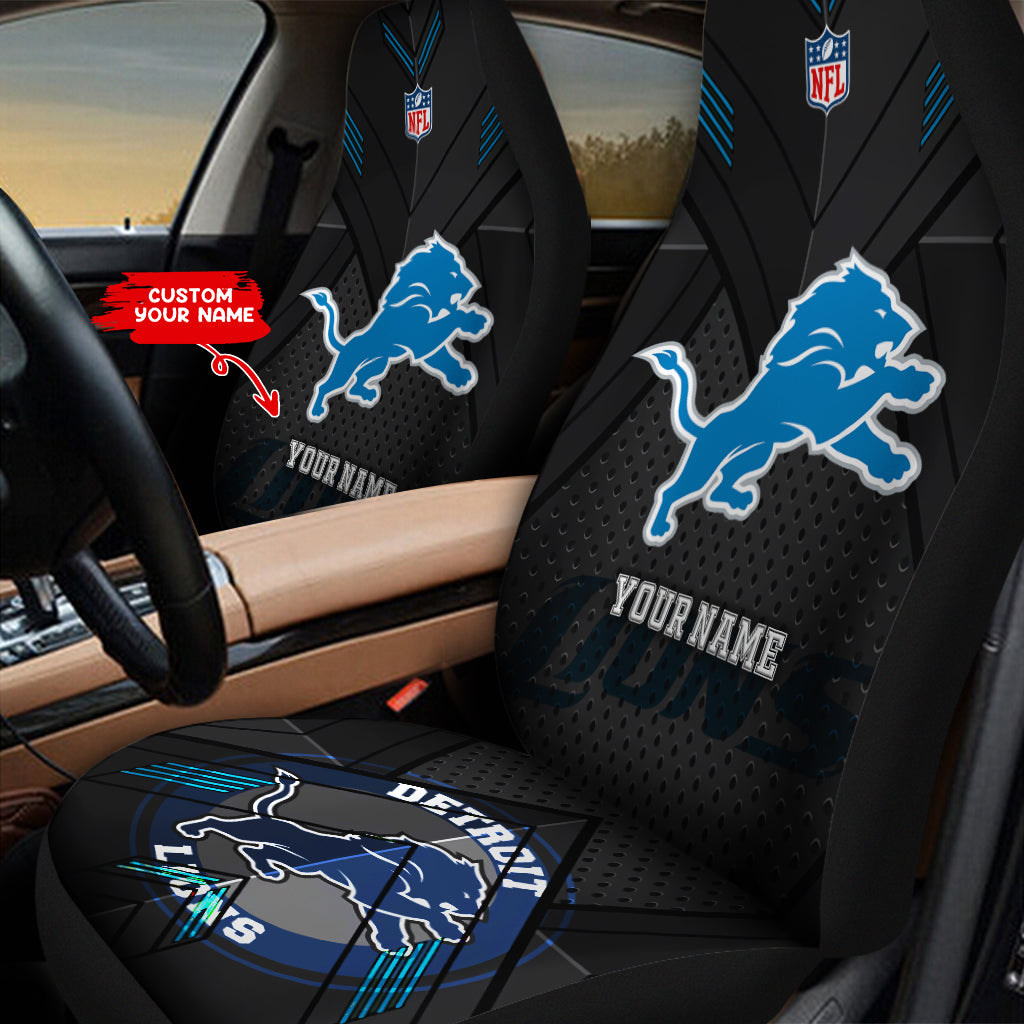 Detroit Lions Personalized Car Seat Covers BG617