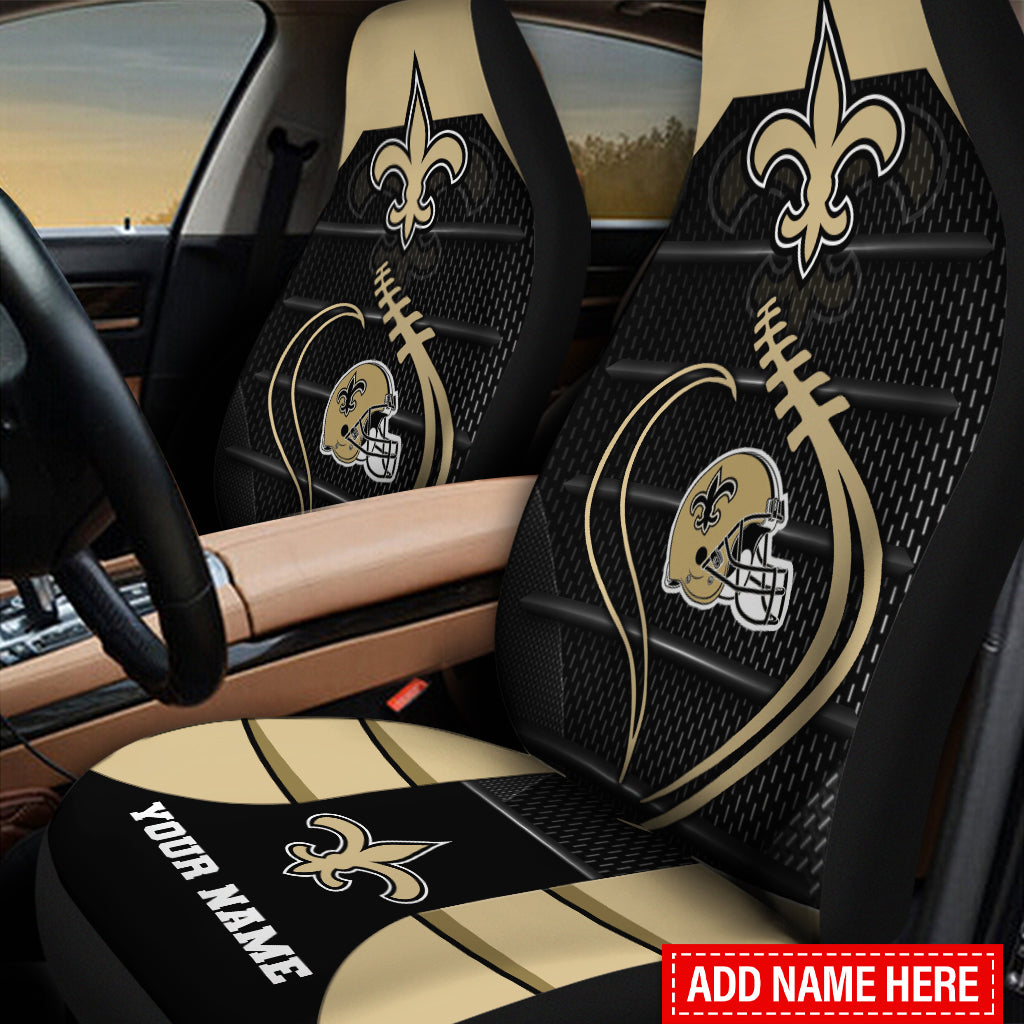 New Orleans Saints Personalized Car Seat Covers BGCSC623