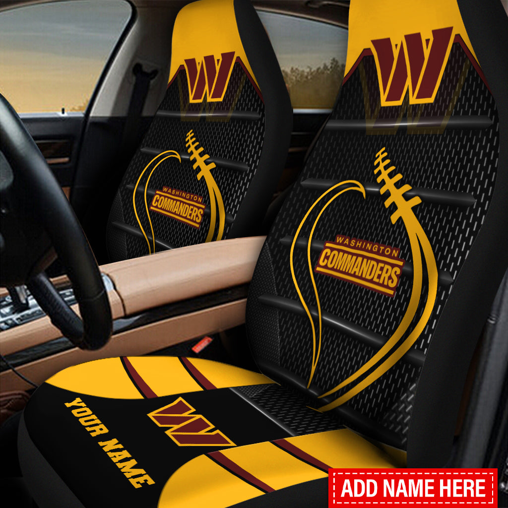 Washington Commanders Personalized Car Seat Covers BGCSC625
