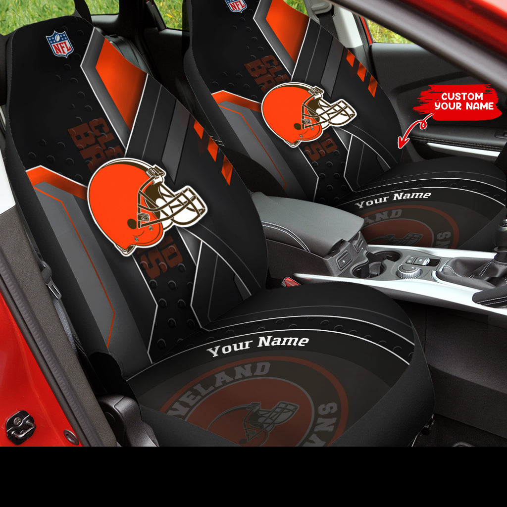Cleveland Browns Personalized Car Seat Covers BGCSC628