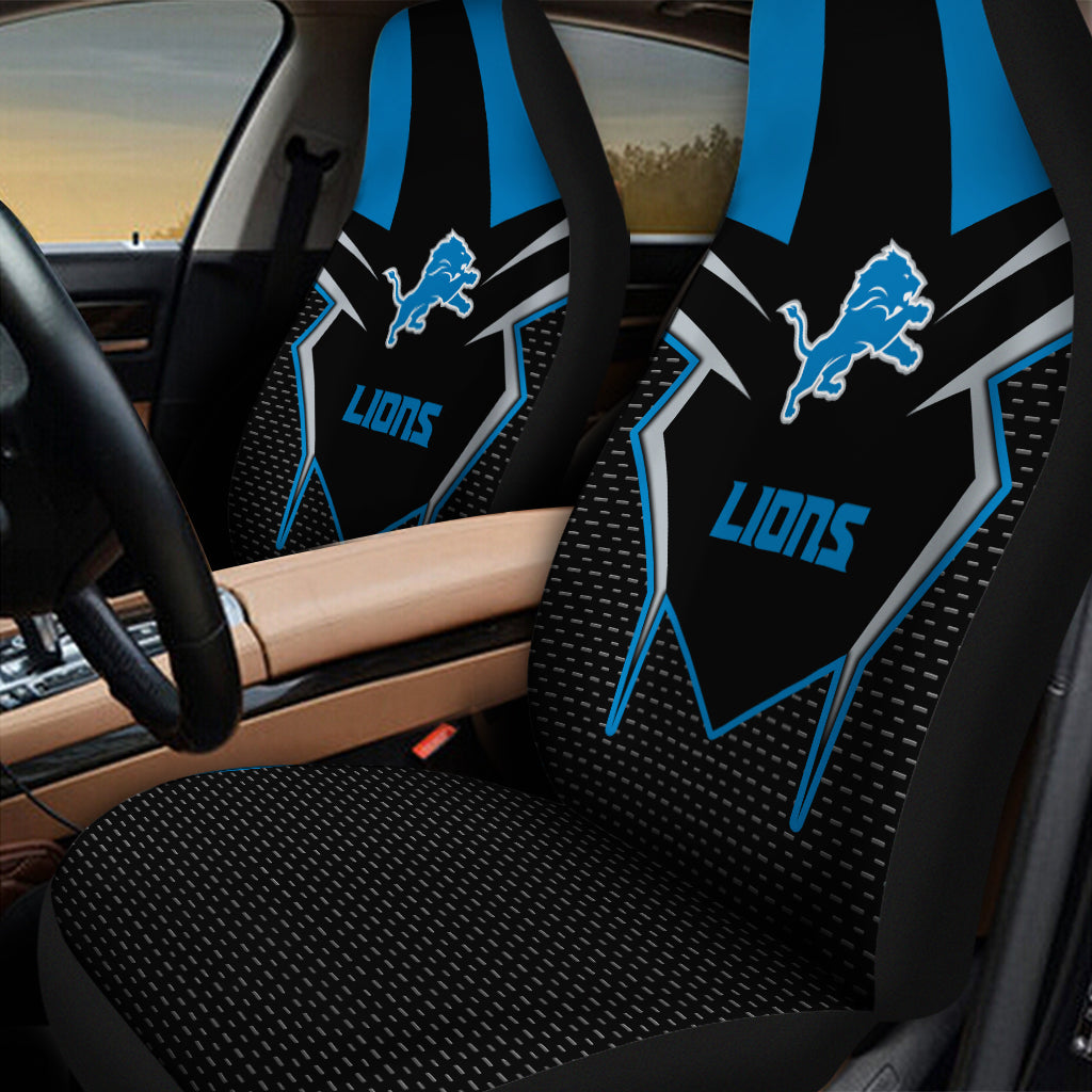 Detroit Lions Personalized Car Seat Covers BGCSC685