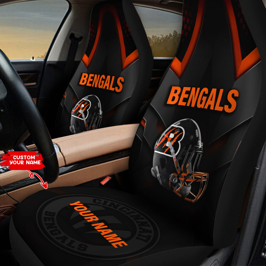 Cincinnati Bengals Personalized Car Seat Covers BGCSC690