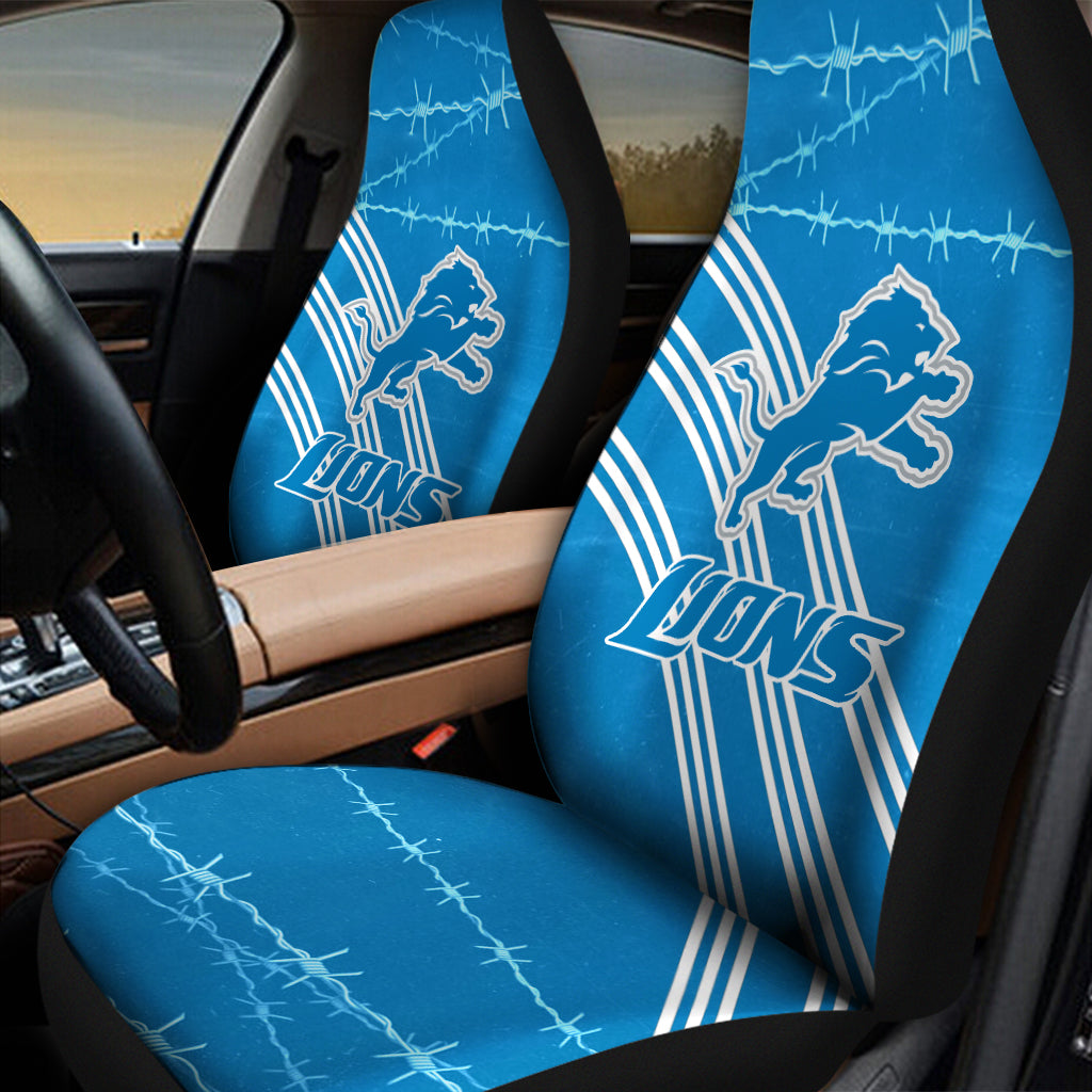Detroit Lions Car Seat Covers BGCSC727