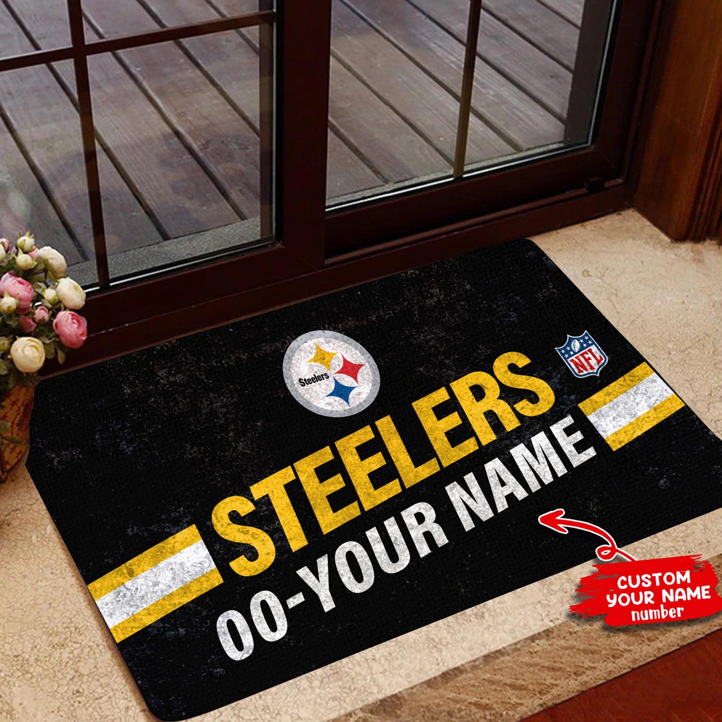 Pittsburgh Steelers Personalized Doormat BG41