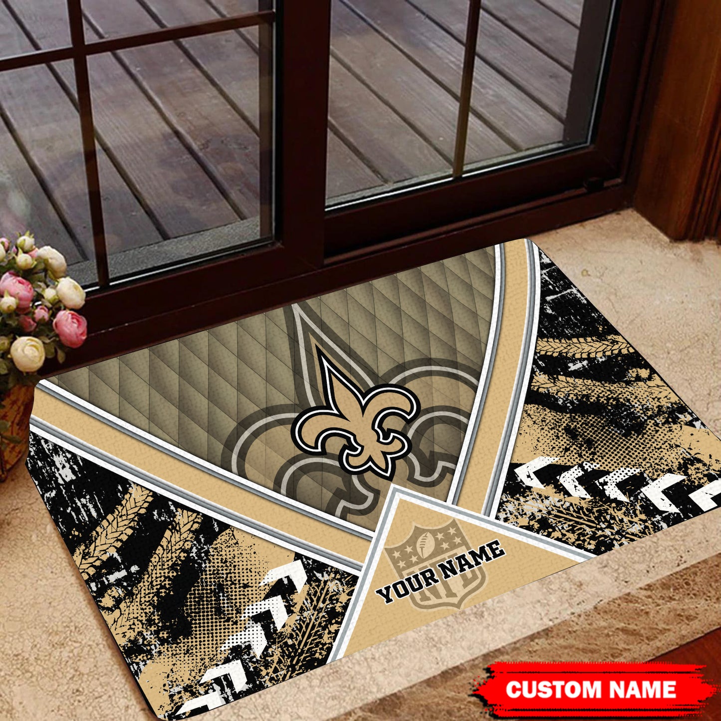 New Orleans Saints Personalized Doormat BG446