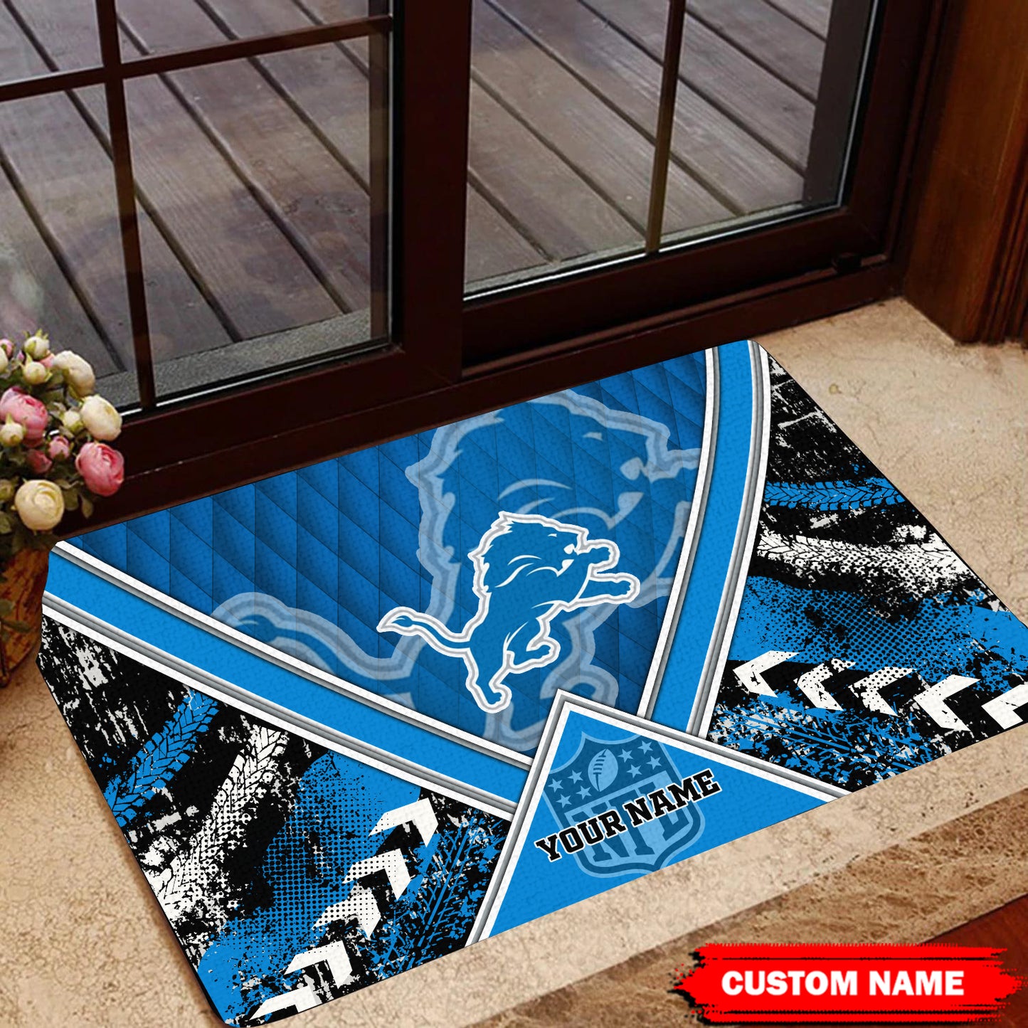 Detroit Lions Personalized Doormat BG449