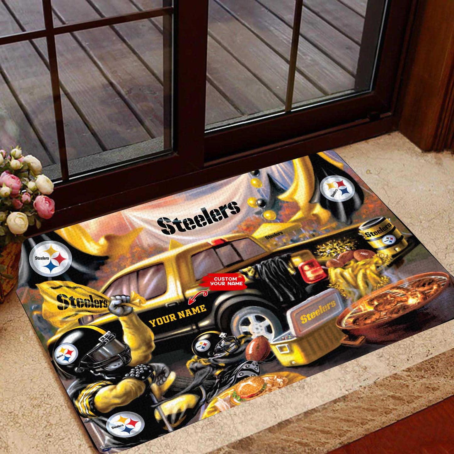Pittsburgh Steelers Personalized Doormat BGDMM536