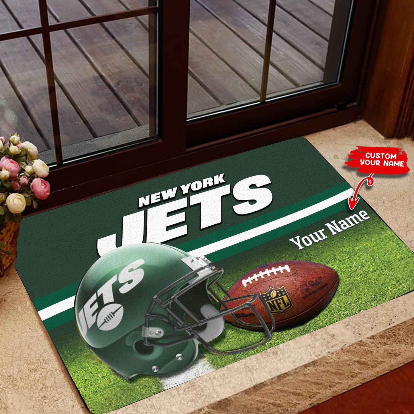 New York Jets Personalized Doormat BGDMM611