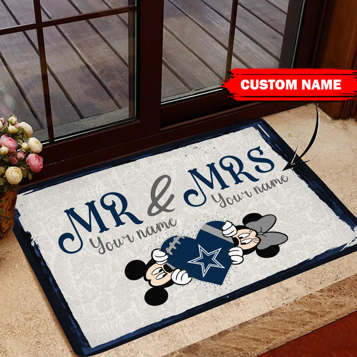 Dallas Cowboys Personalized Doormat BGDMM634
