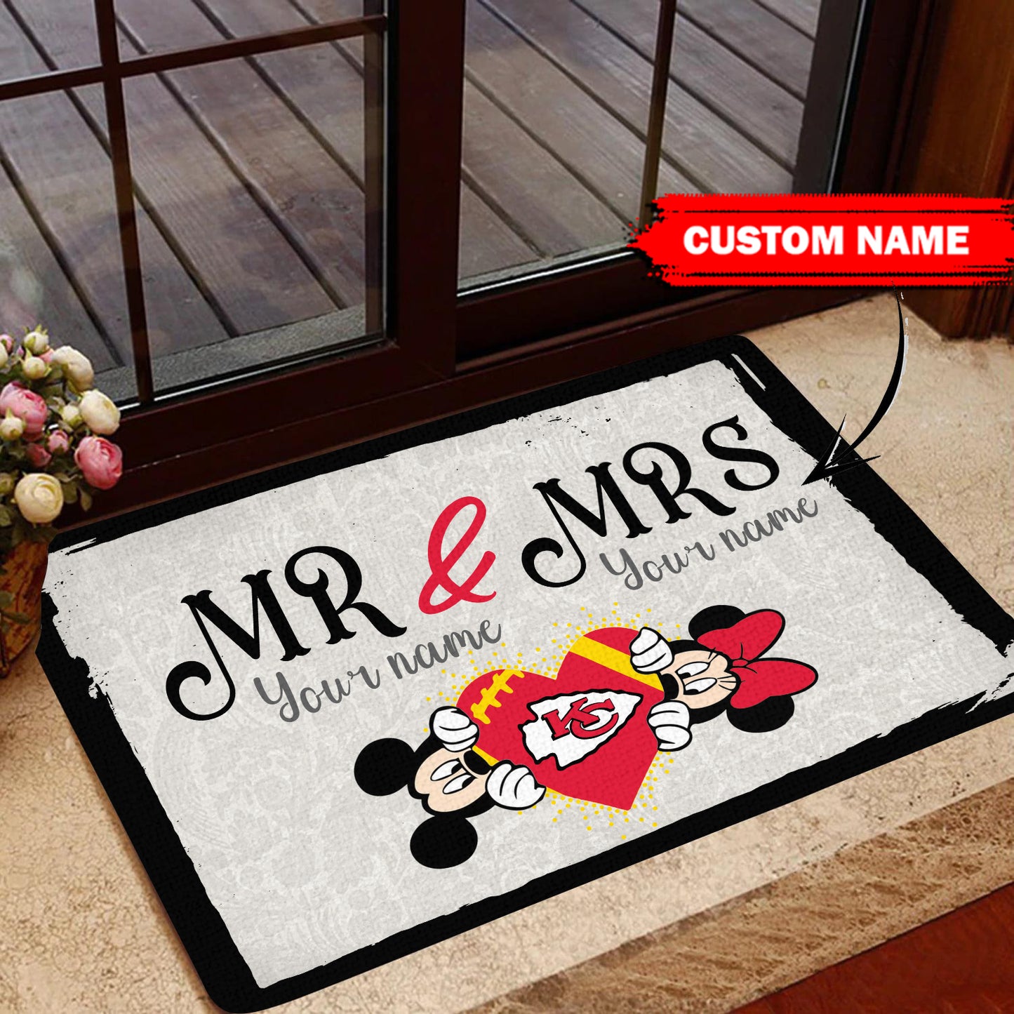 Kansas City Chiefs Personalized Doormat BGDMM642