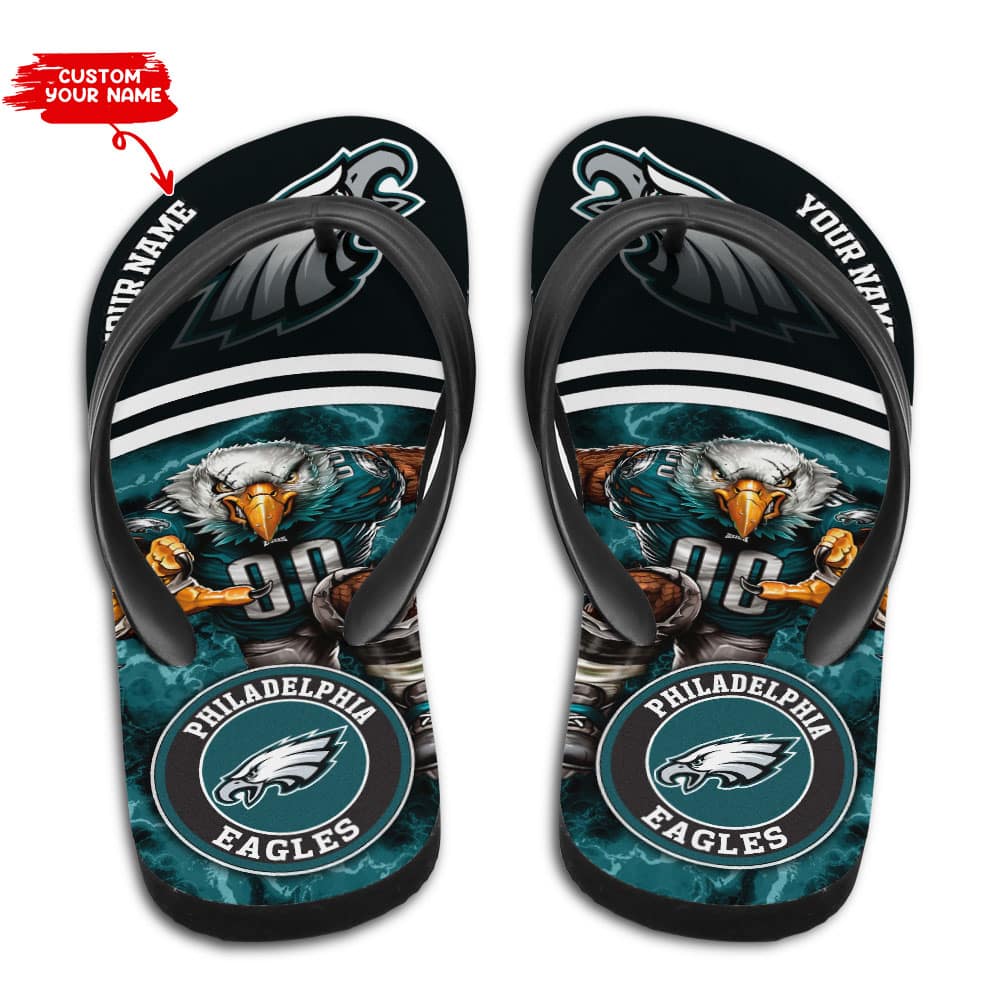 Philadelphia Eagles Personalized Summer Flip Flop BG15