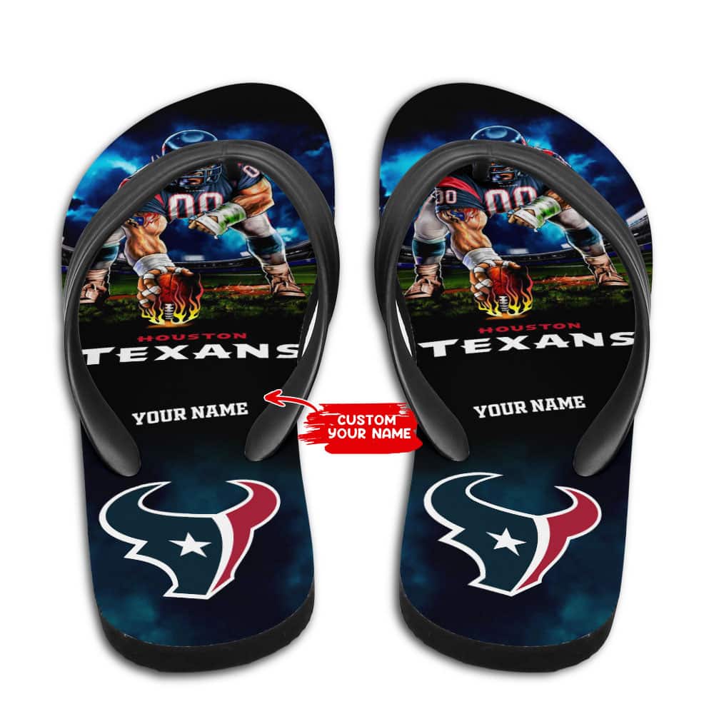 Houston Texans Personalized Summer Flip Flop BG27