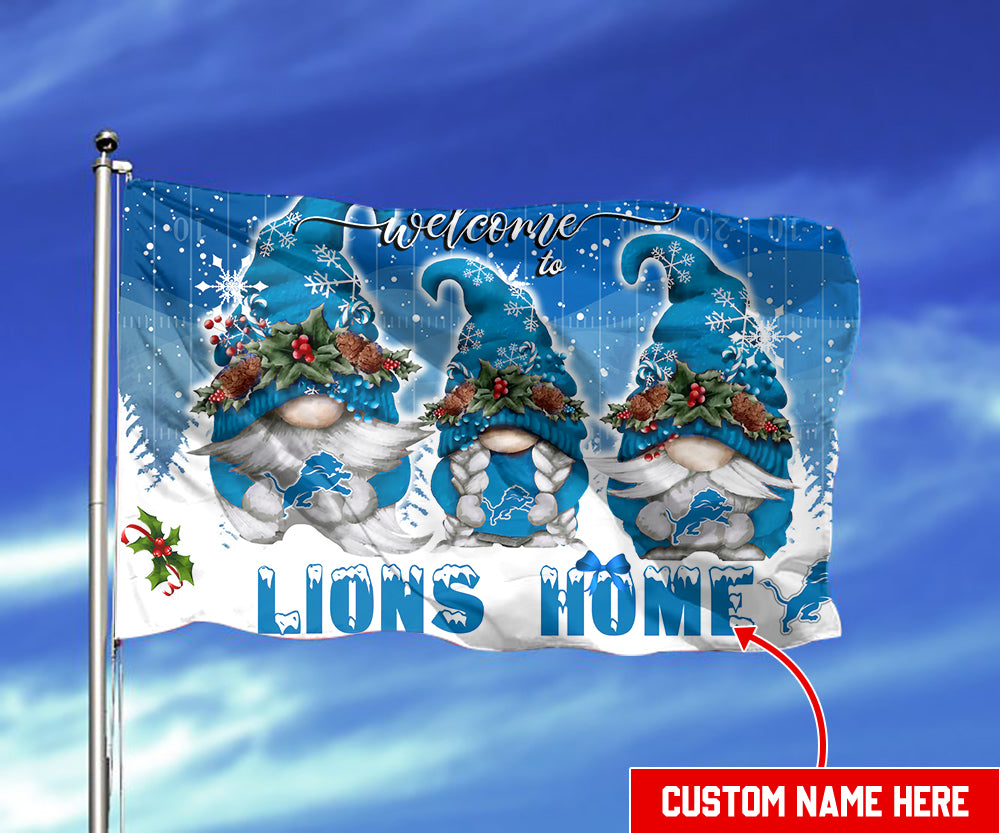 Detroit Lions Christmas Personalized Flag BGFLAG553