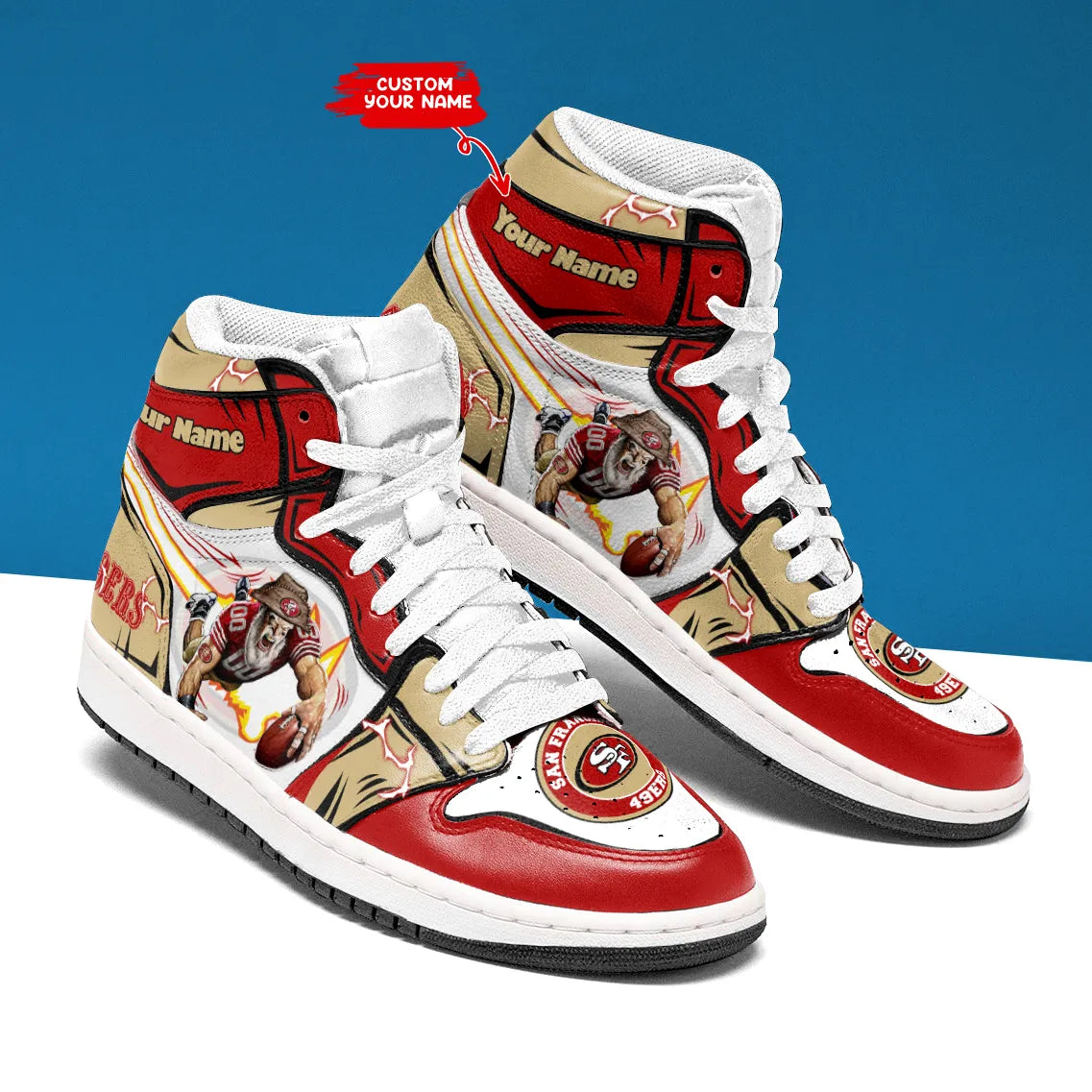 San Francisco 49ers Personalized JShoes BG028