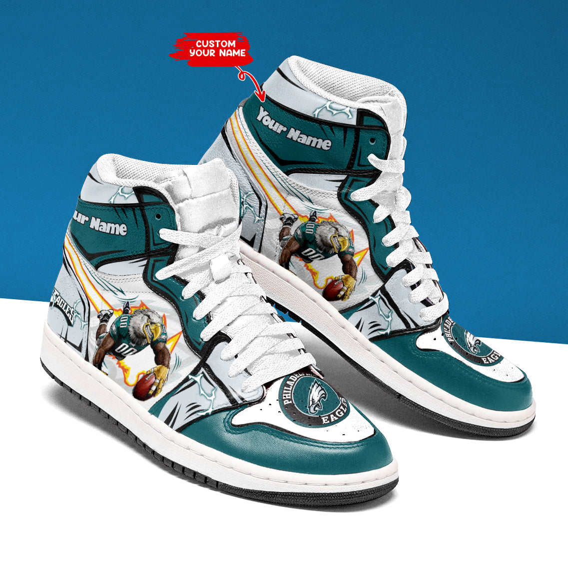 Philadelphia Eagles Personalized JShoes BG029
